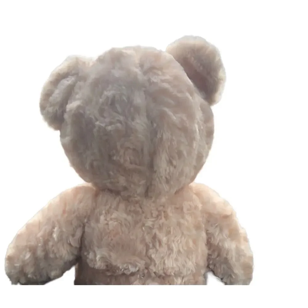 Build A Bear‎ Cream Curly Fur Teddy Plush Stuffed Bear 19 Inches